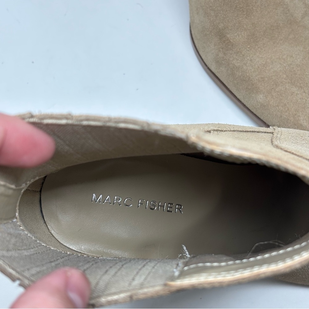 Marc Fisher Marcela Pointy Toe Dress Booties Tan Size 11 NWOT - Picture 8 of 11